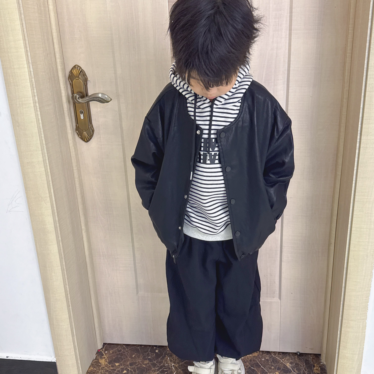 (直播扣号链接)秋款男童潮酷套装