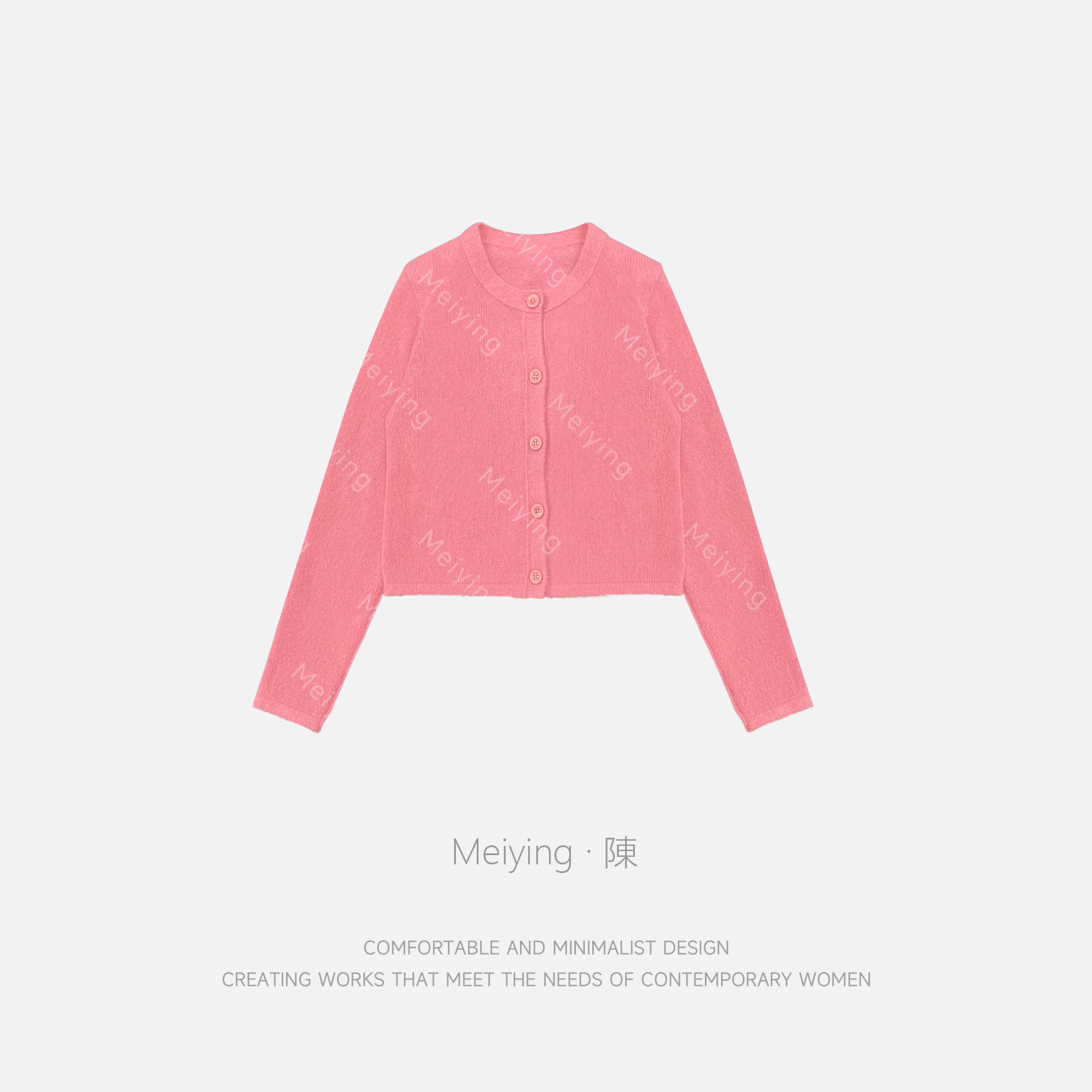 Meiying-"花福暖暖"简约舒适100山羊奶绒保暖亲肤款毛衫YA5QM060