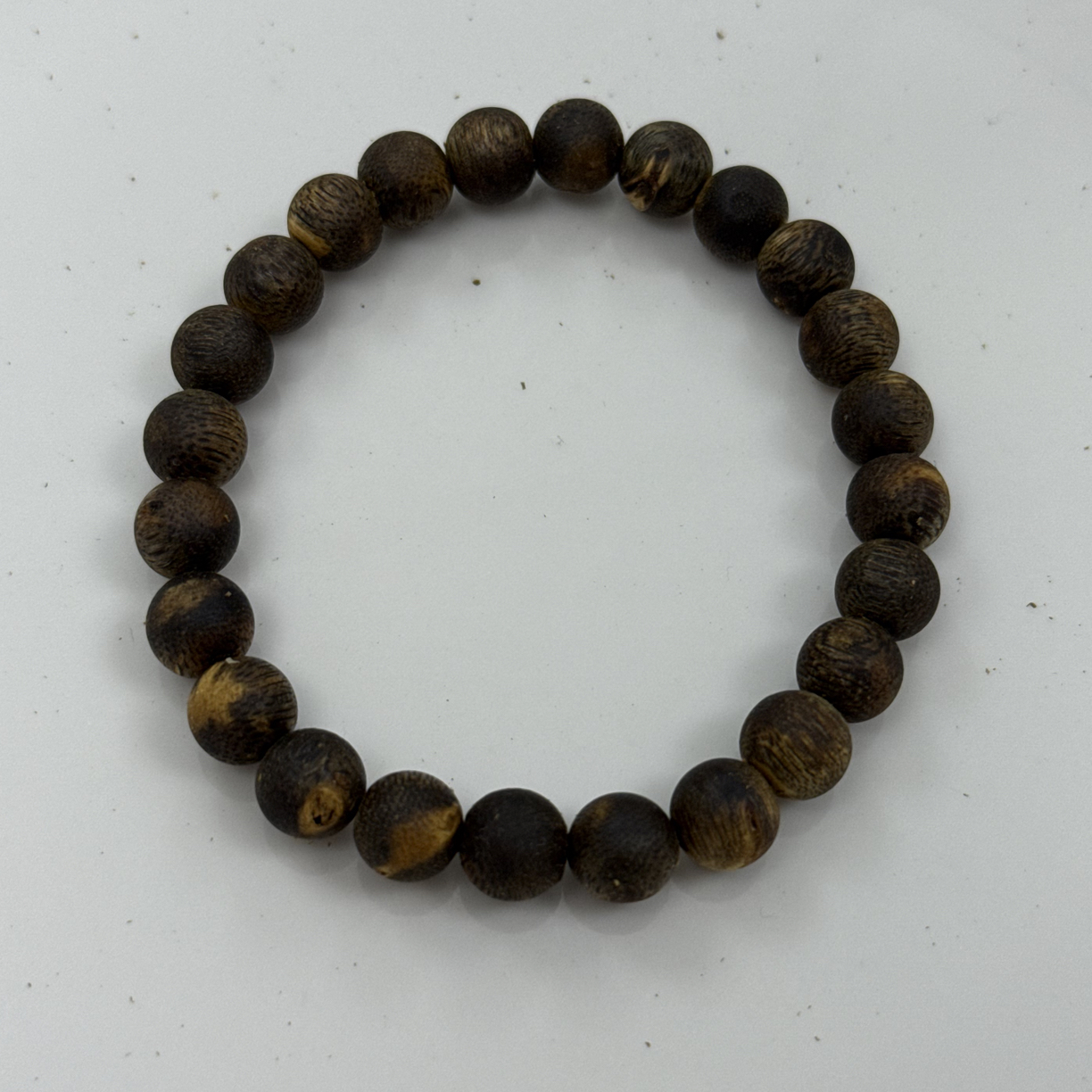 沉香绿奇楠张勺子一代苗圆珠卡八沉水单圈