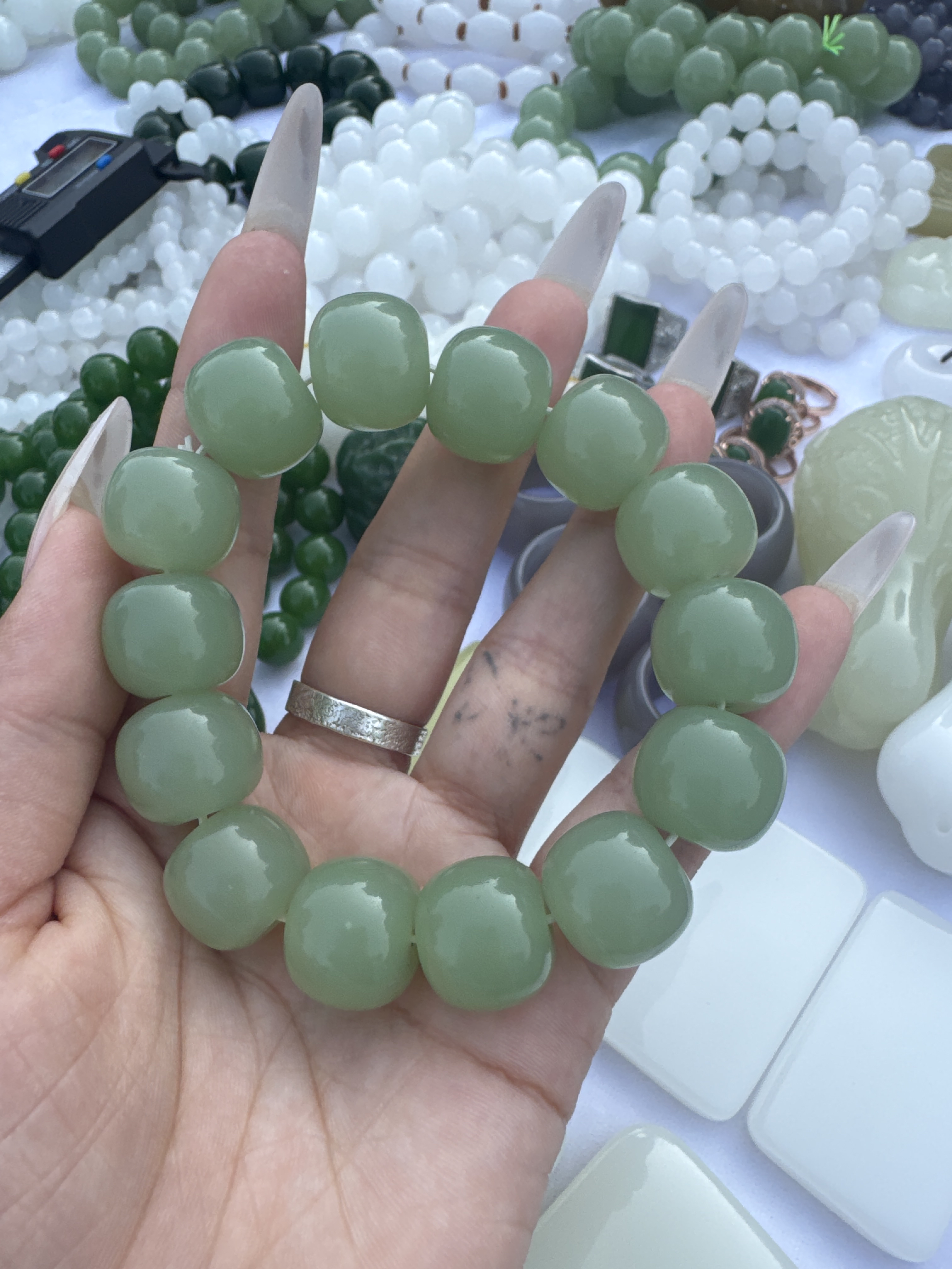 高端精品老型珠手串 蓝卡15