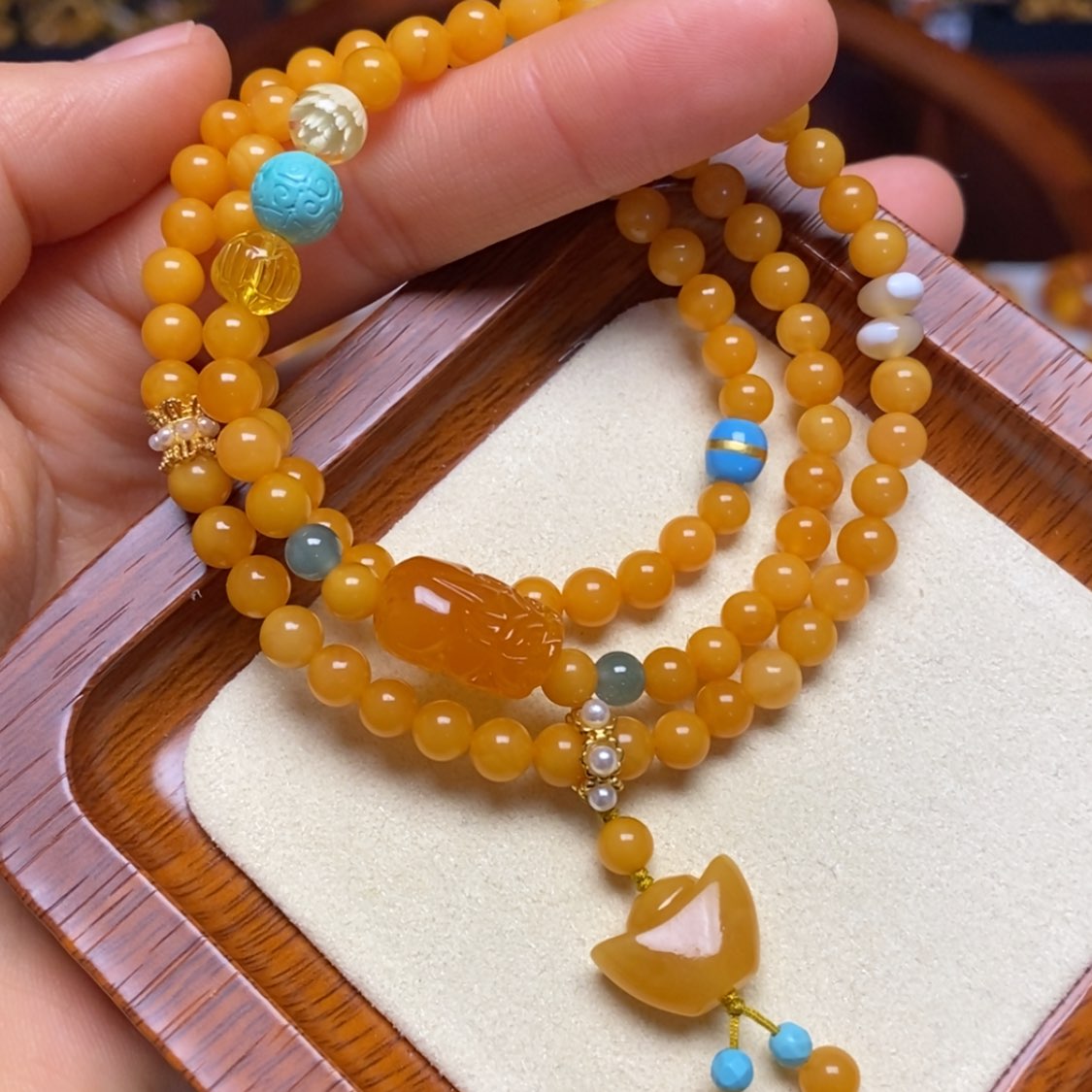 【闪购商品】蜜蜡手链未镶嵌手串