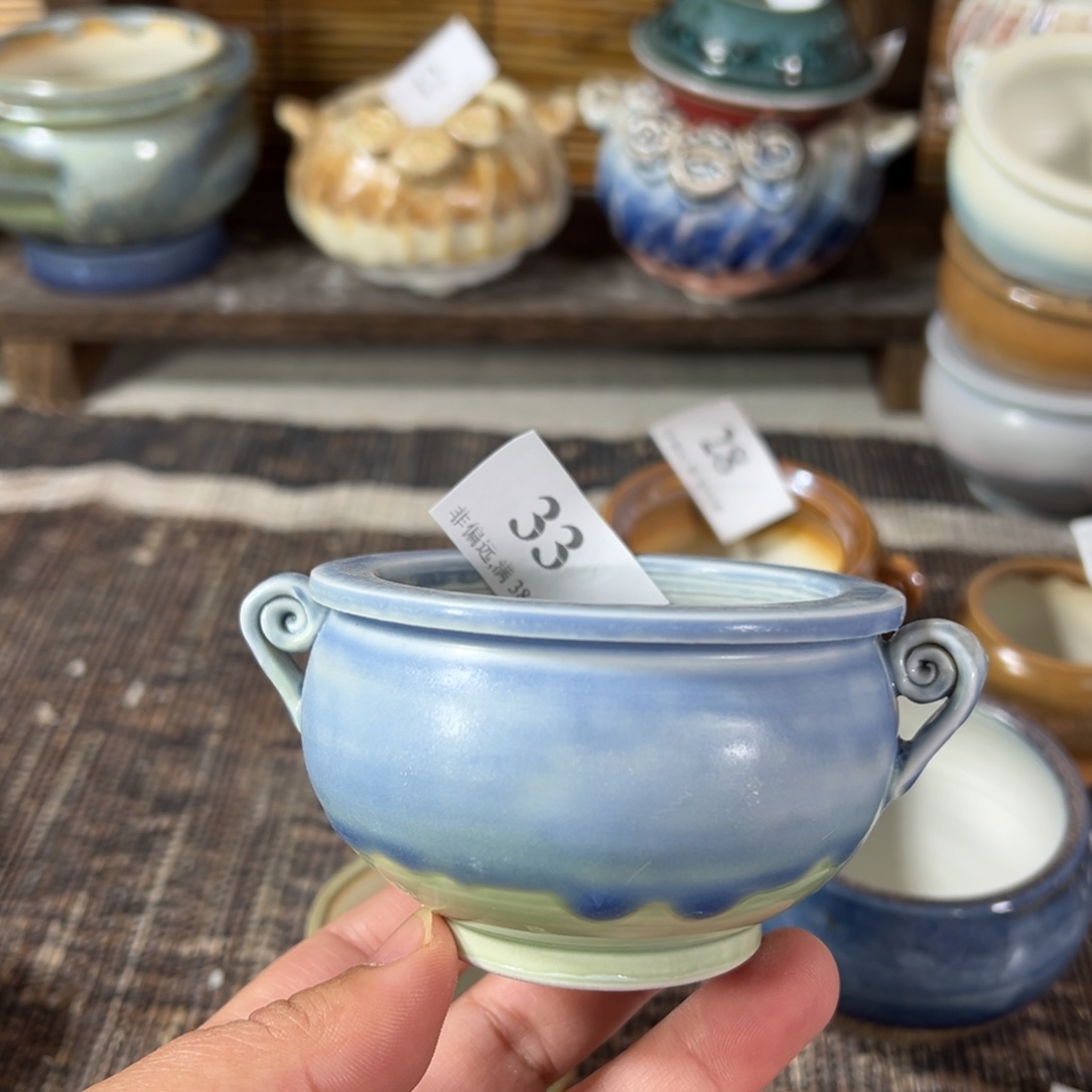 红陶景德镇手工花盆