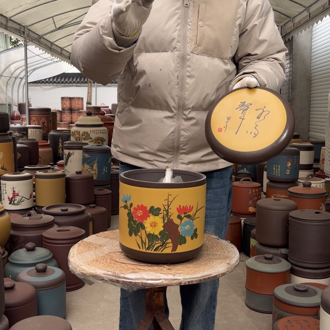 紫砂茶叶罐9 饼茶叶罐