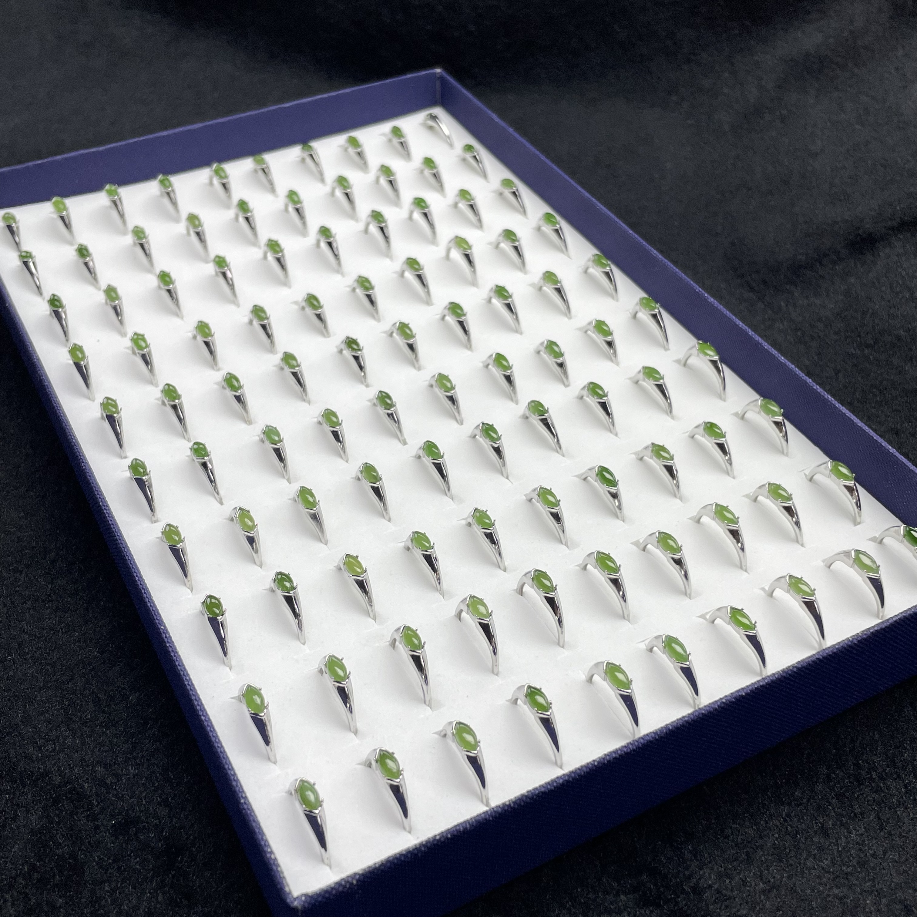 【小耿珠宝】和田玉碧玉马眼戒指（多样性发其一）