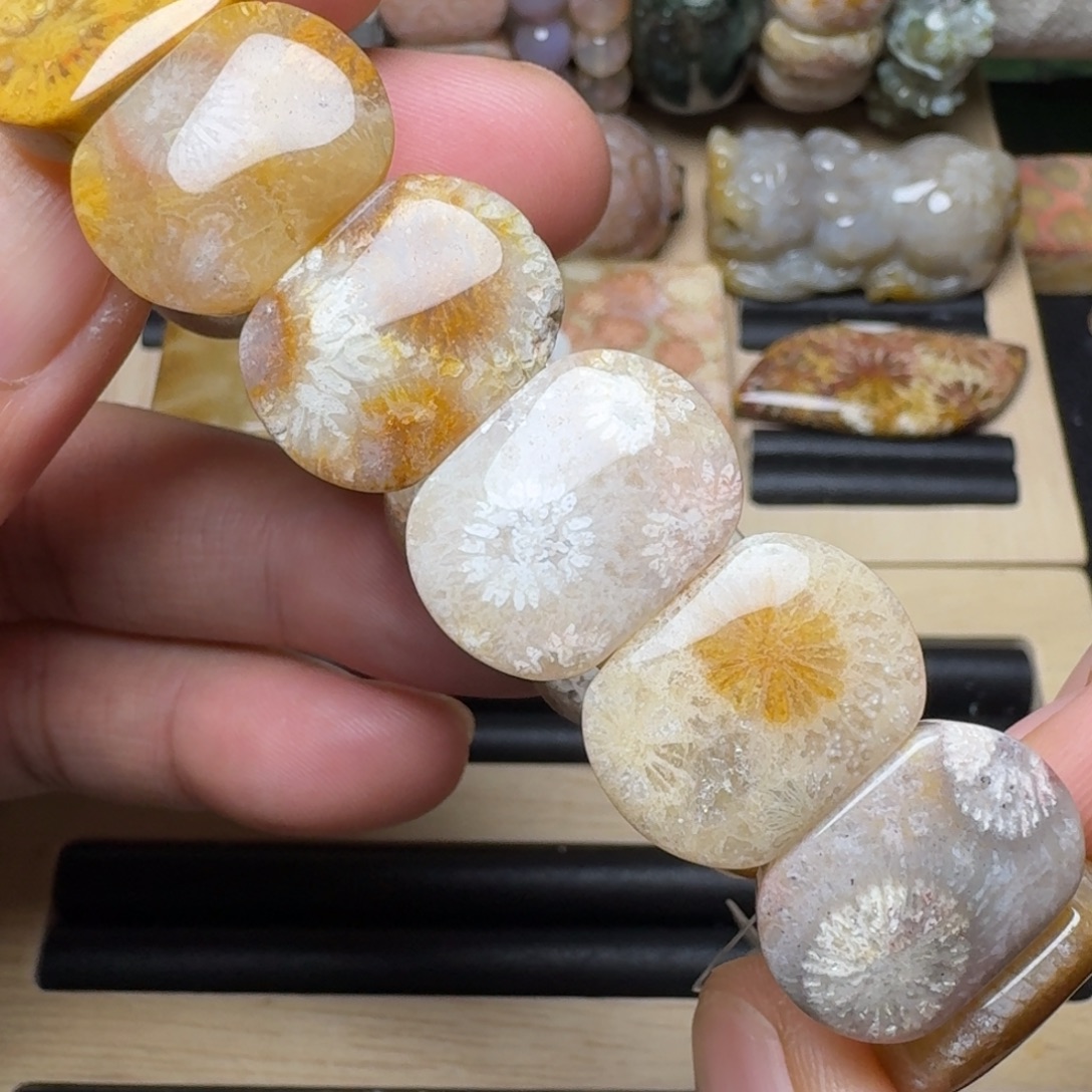 硅化玉未镶嵌纯天然色有机玉石保真色