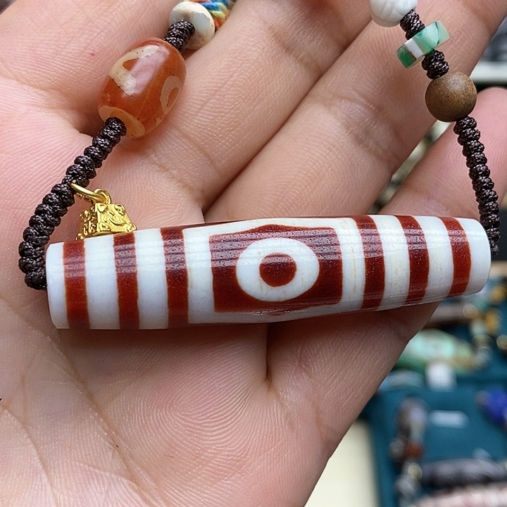 玛瑙/玉髓颈饰合金茹*