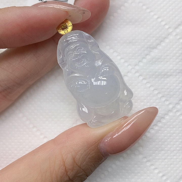 颈饰18K金镶嵌翡翠