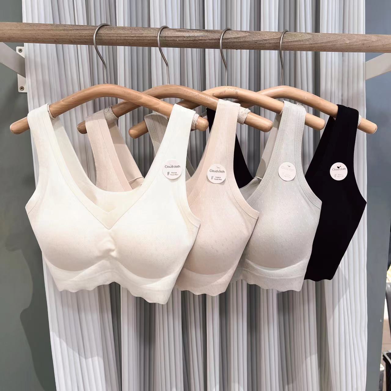 MYL2516通勤风果冻条无痕宽肩带美背