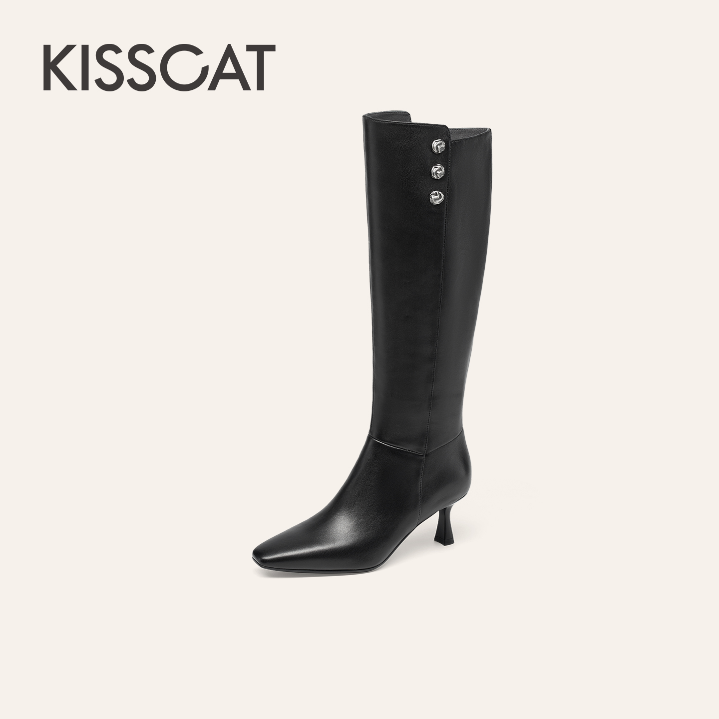 【商场同款】接吻猫25冬【职场大女王】舒适通勤优雅时装靴KA65713-14