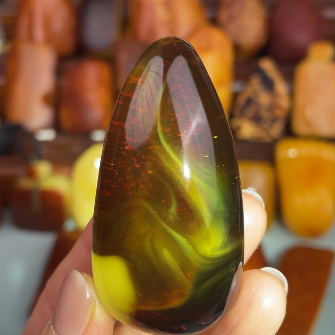 定制琥珀未镶嵌蜜蜡吊坠