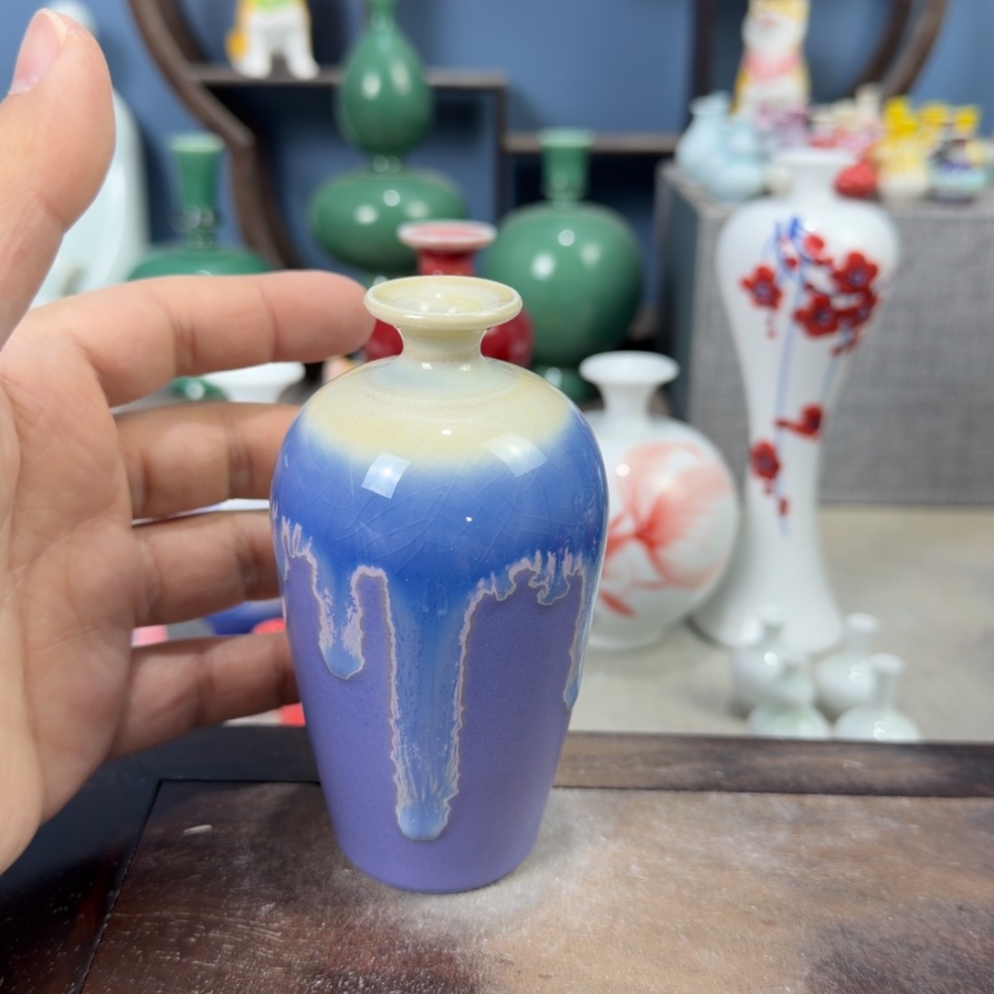 陶瓷手工小花器摆件