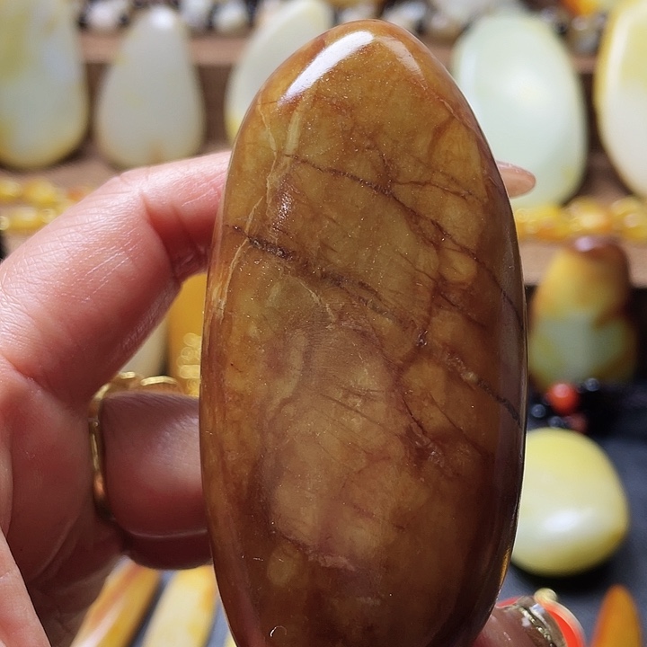 和田玉颈饰足银镶嵌