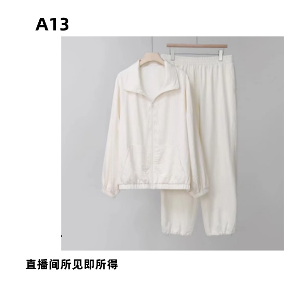 编号【A13】2025春季新款潮奢休闲连帽宽松运动套装