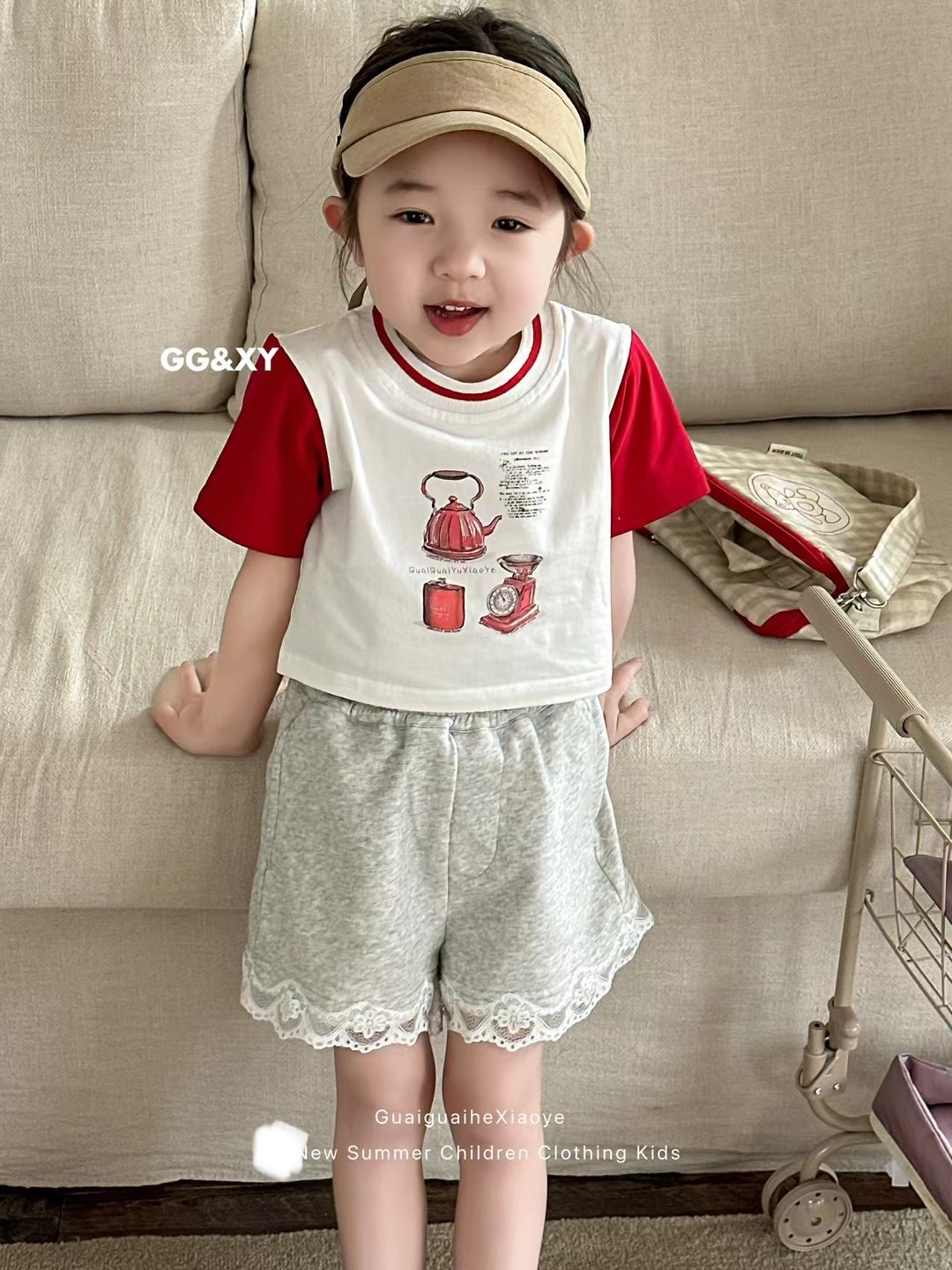 奕辰家-《扣号》韩版春秋爆款儿童品质卫衣卫裤