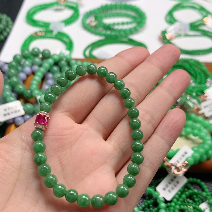 翡翠未镶嵌手链翡翠