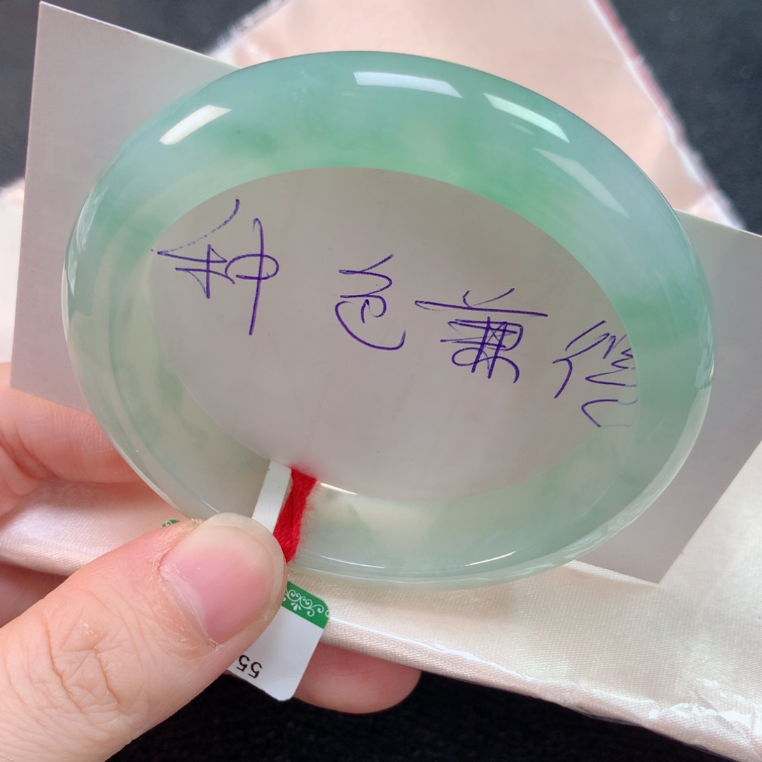 未镶嵌手镯翡翠缅甸天然翡翠手镯5556