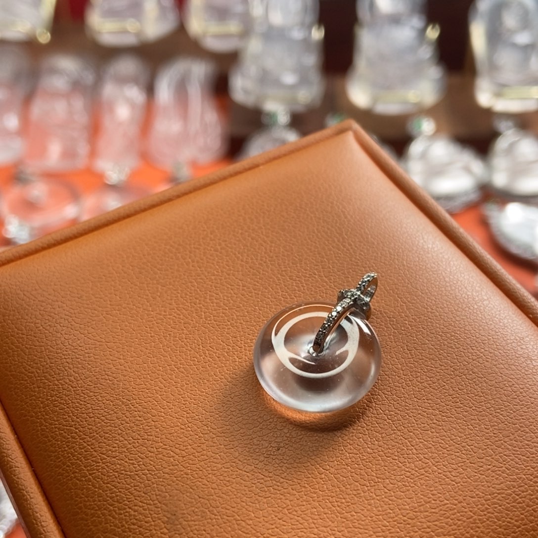 石英质玉颈饰银S925镶嵌