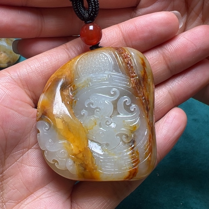 和田玉未镶嵌挂件