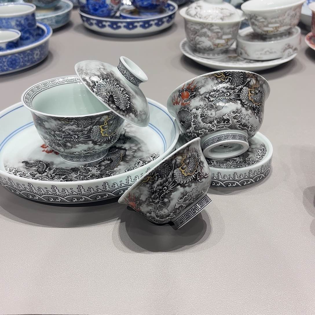 盖碗景德镇高温茶具