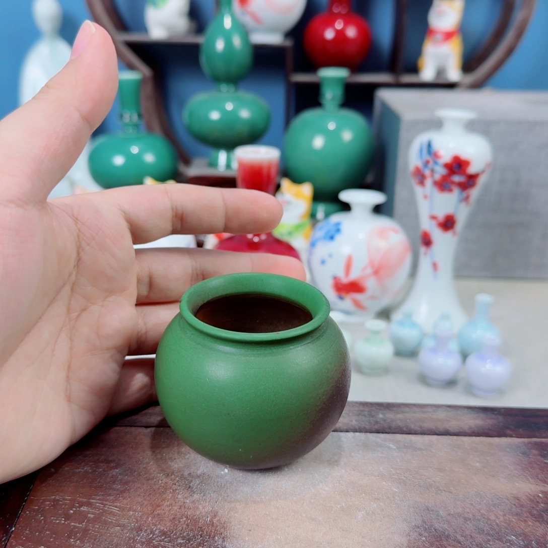 陶瓷手工小花器摆件