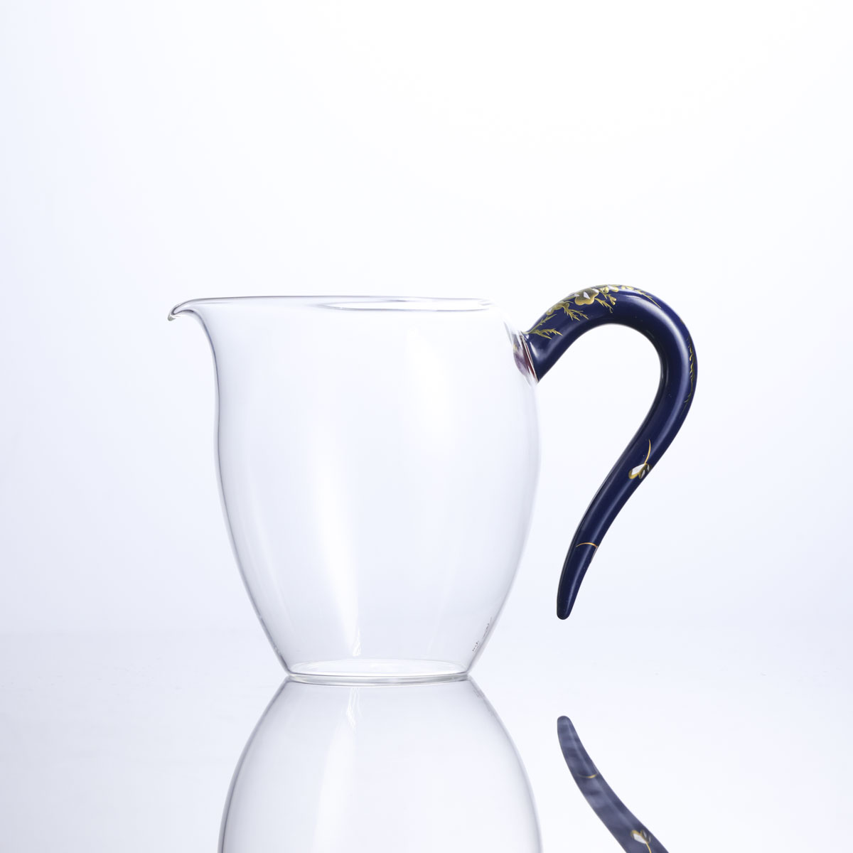 自慢堂--大漆蓝底梅花蛋盅