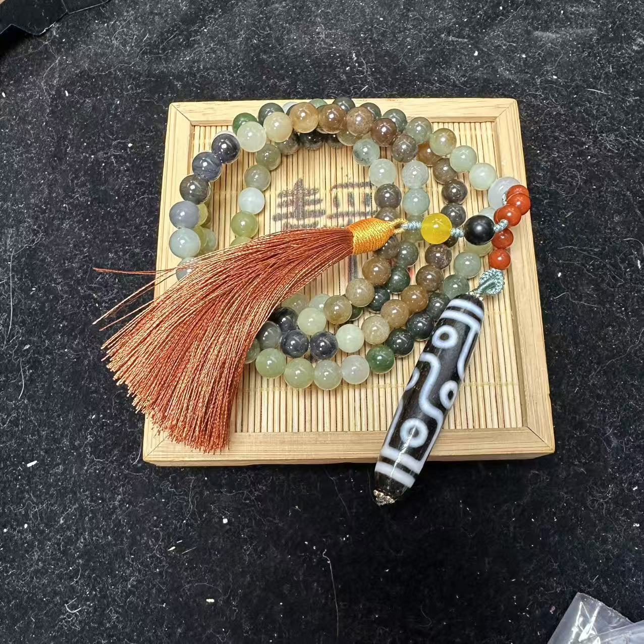 和田玉多宝圆珠项链0397