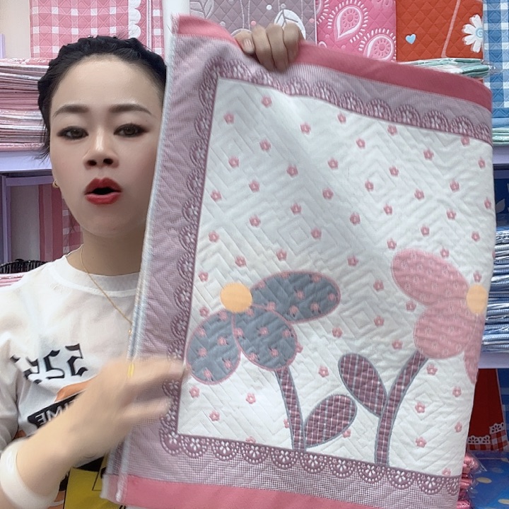 棉粉色椰子树纯棉