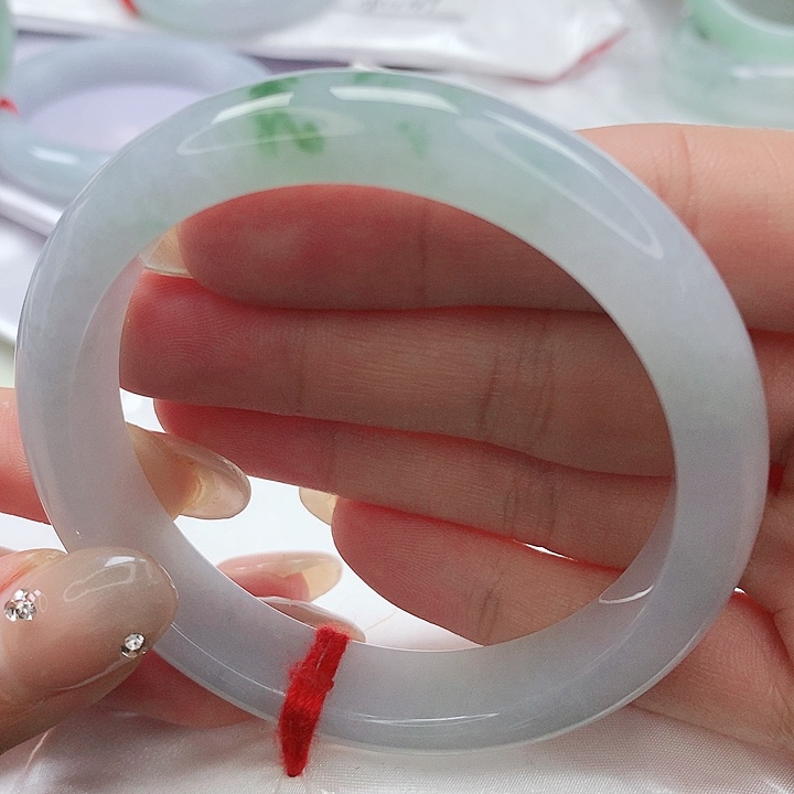 翡翠手镯未镶嵌小*鼠缅甸天然A货翡翠