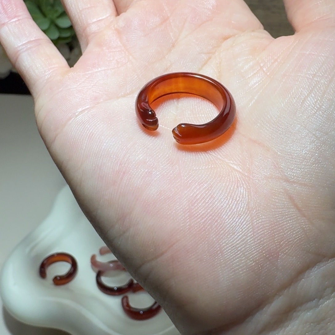 玛瑙/玉髓未镶嵌戒指