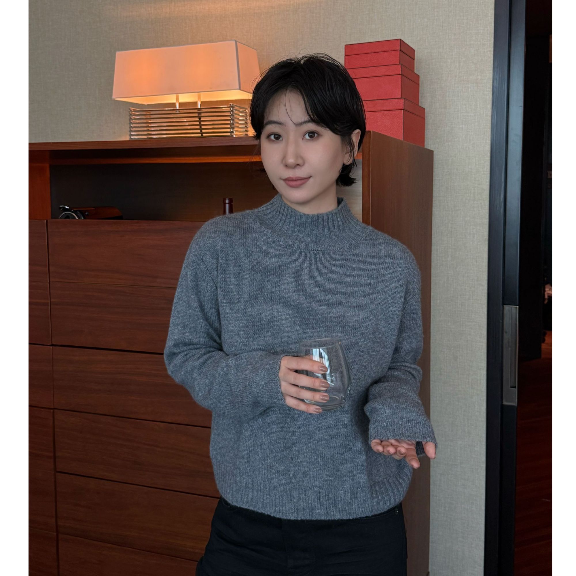 【CoruumNema】2025年早秋新款中领短款毛衣180771