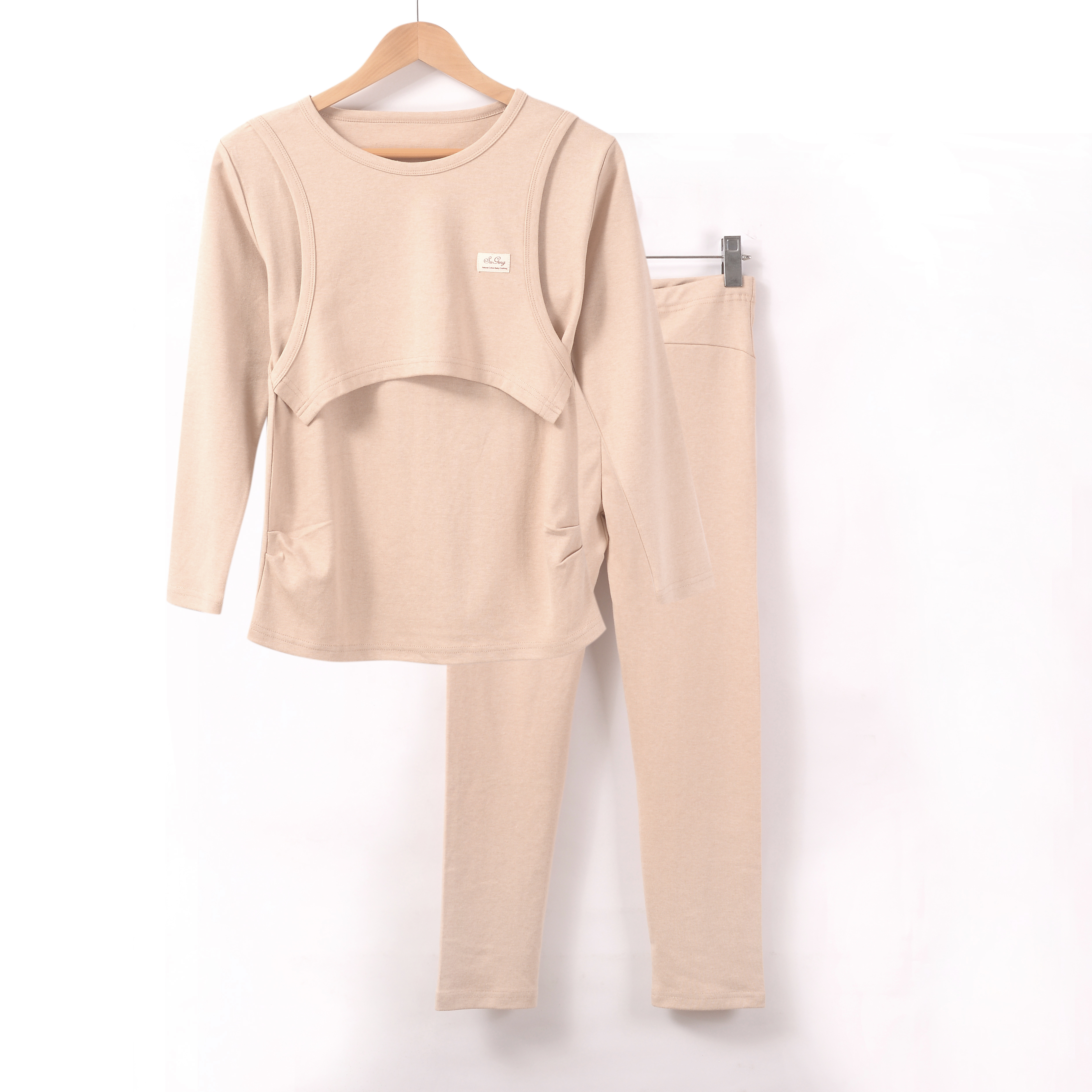 孕妇秋冬加厚棉秋衣秋裤套装产后可哺乳月子服保暖内衣CM010