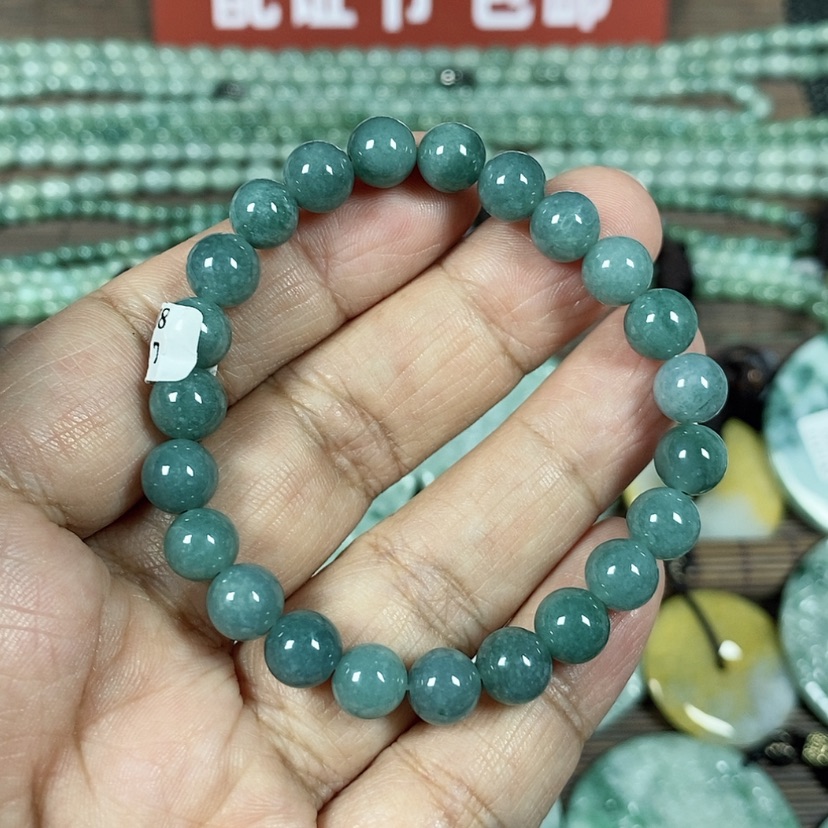 【闪购商品】翡翠颈饰未镶嵌玉手链女款翡翠玉卡7.8