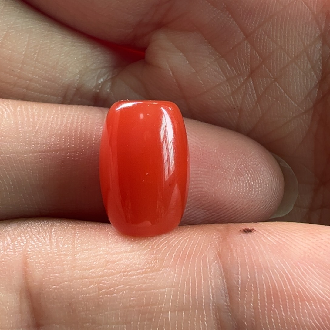 南红玛瑙桶珠14*9.7未镶嵌