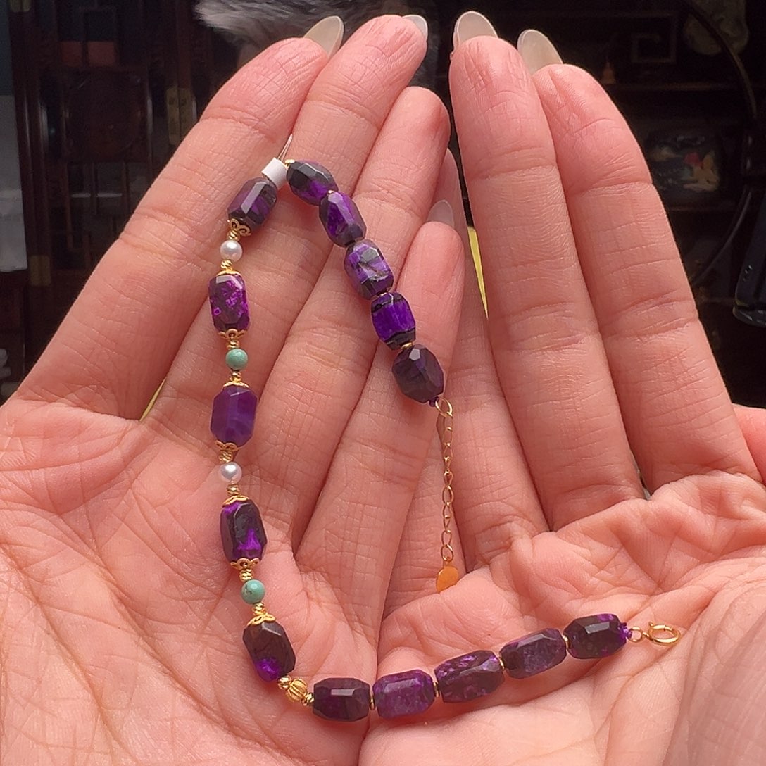 苏纪石（舒俱来）手串未镶嵌SS015。手串