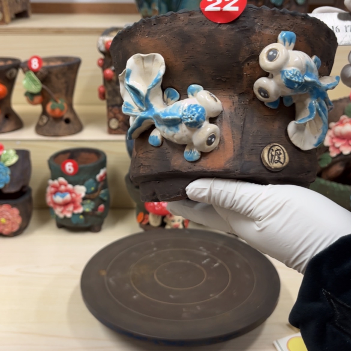 【闪购商品】紫砂花盆22号  口径14.5外高12