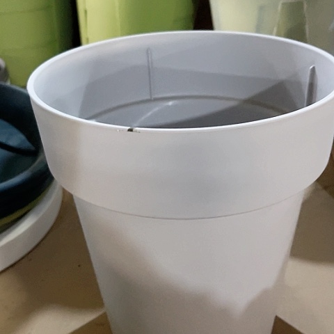 树脂微瑕月季盆25口5个灰白无托