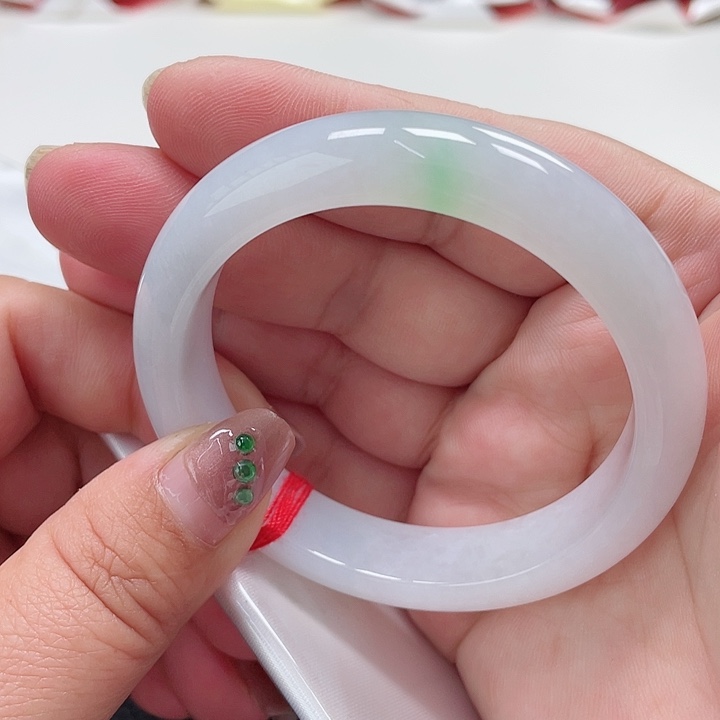 翡翠手镯未镶嵌缅甸翡翠手镯54圈