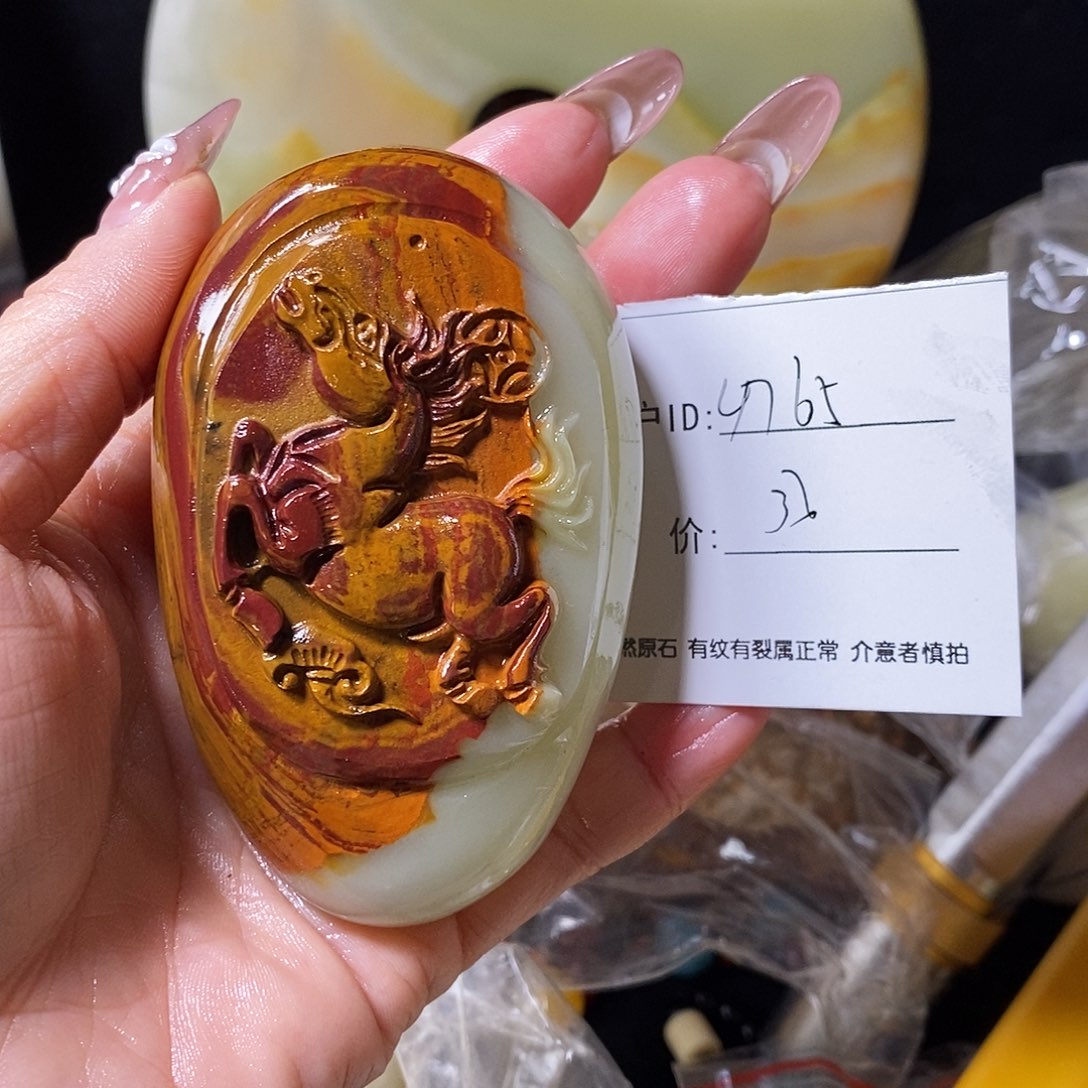 石材用****5古青石手把件