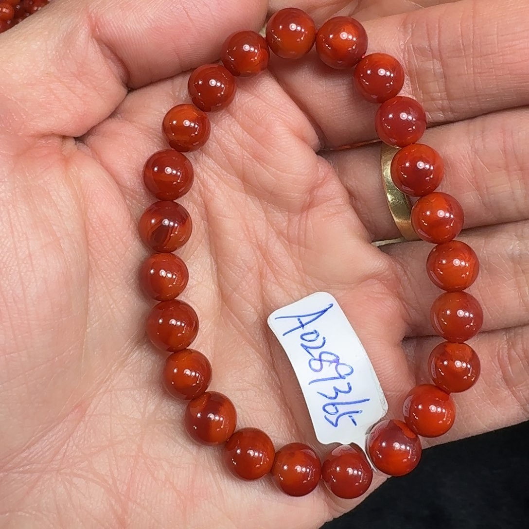 南红玛瑙手链未镶嵌手串原矿南红瓦西双色8mm