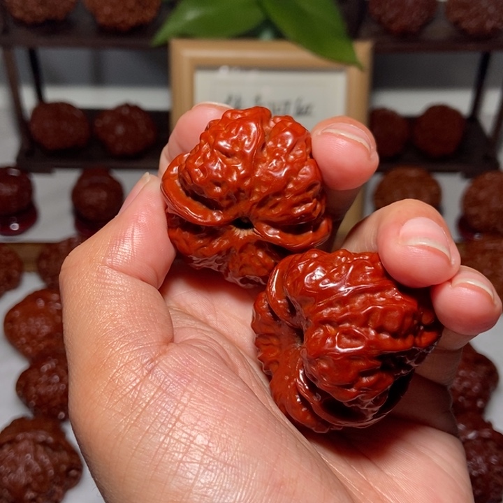 风***中文玩核桃吊坠蛤蟆头