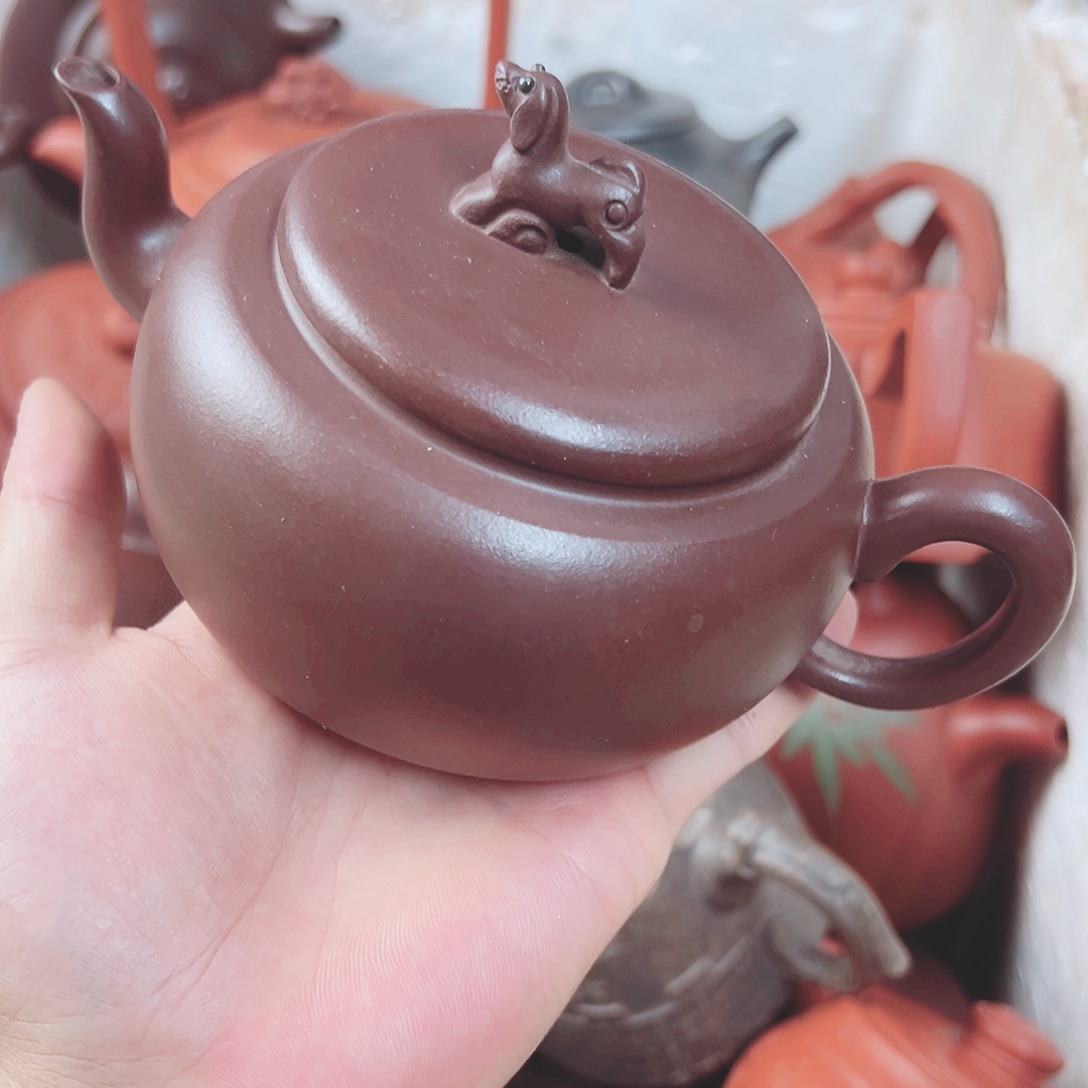 茶壶紫砂宜兴原矿紫砂壶450毫升容量