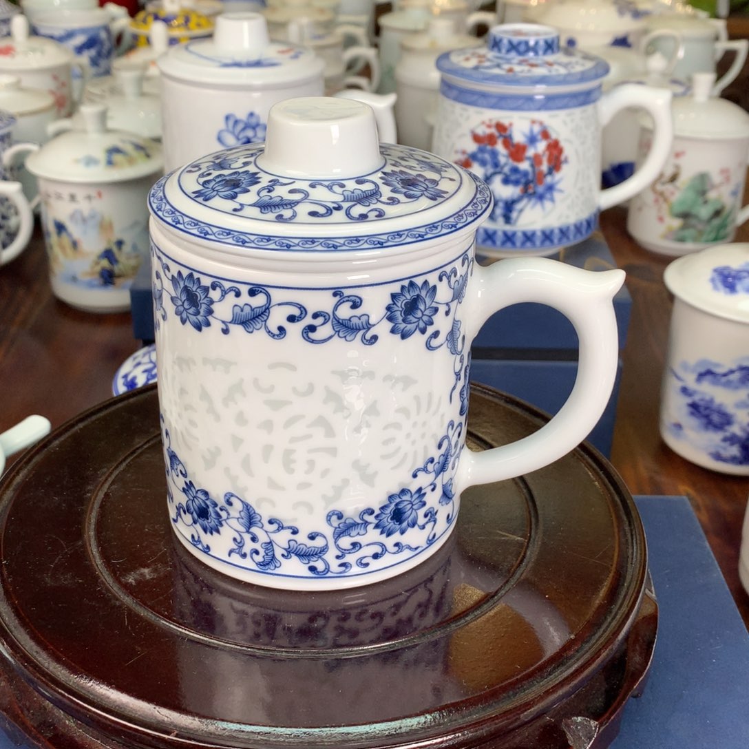 朵*景德镇陶瓷高温陶瓷办公杯