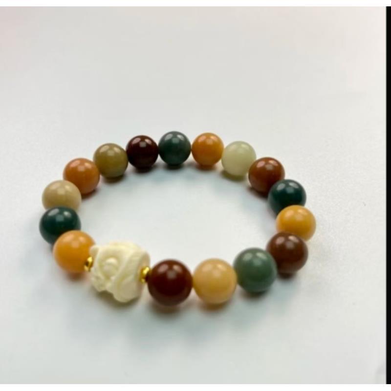 铁合金石英石手链 多彩菩提 S-0043多彩菩提 S-0043