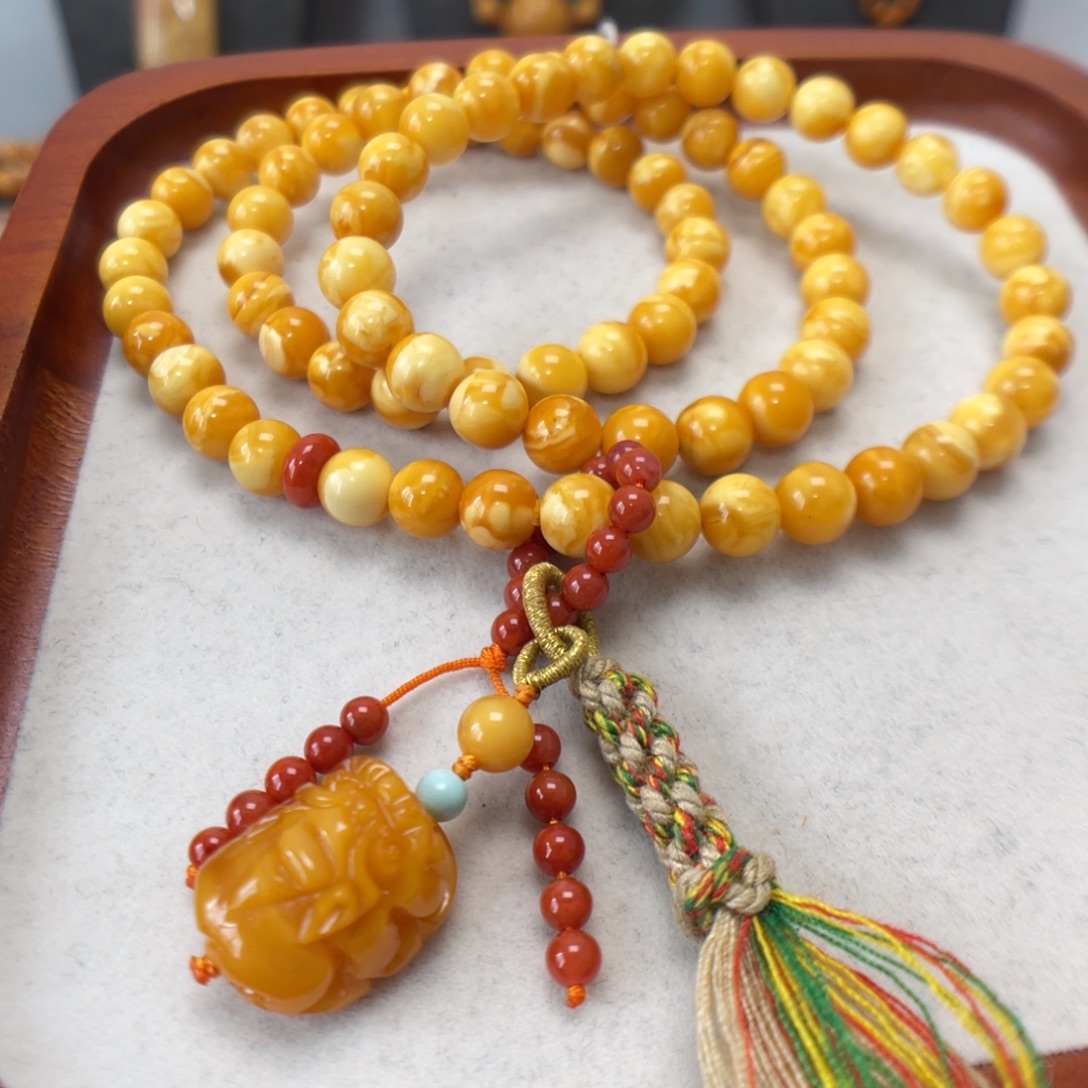 蜜蜡未镶嵌手串蜜蜡