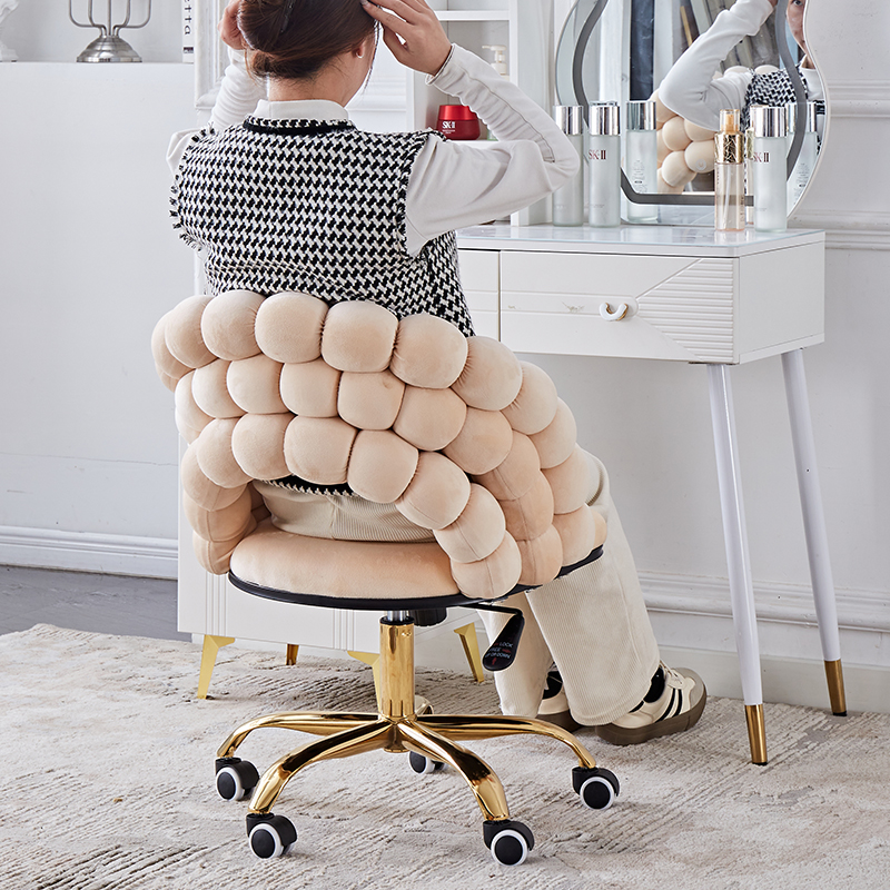 简约家用旋转升降化妆椅沙发座椅转椅书房书桌椅久坐不累舒适椅