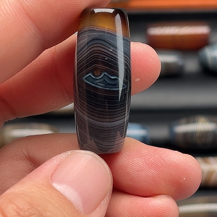 尘***童玛瑙/玉髓合金颈饰