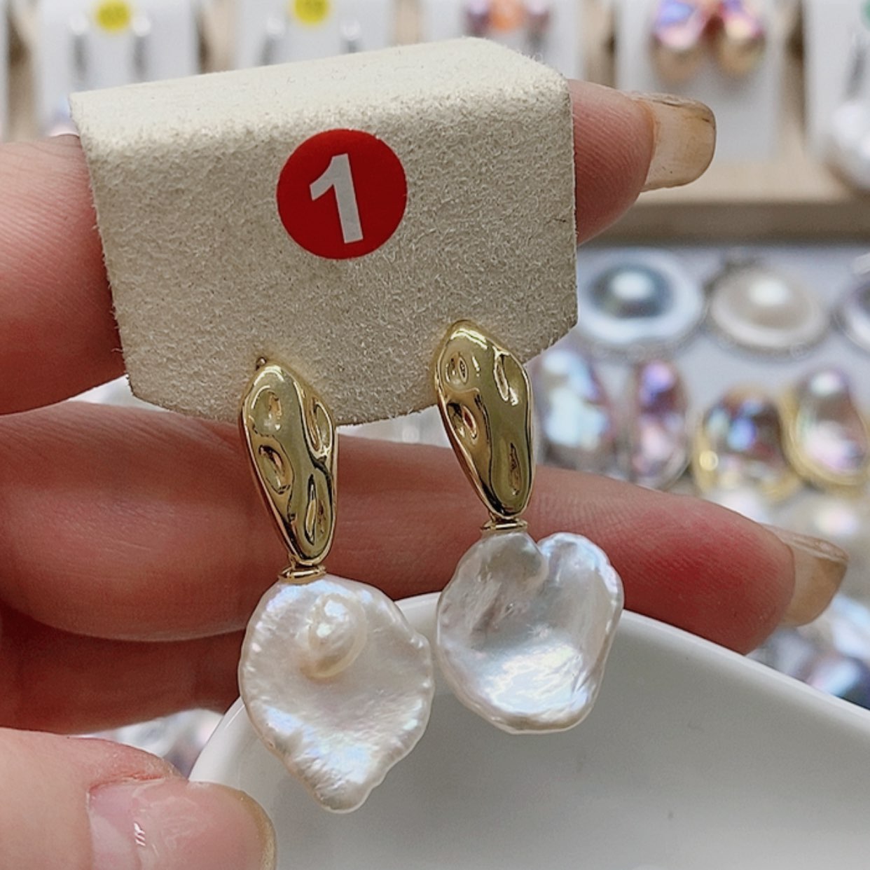 【闪购商品】淡水珍珠耳饰银S925镶嵌