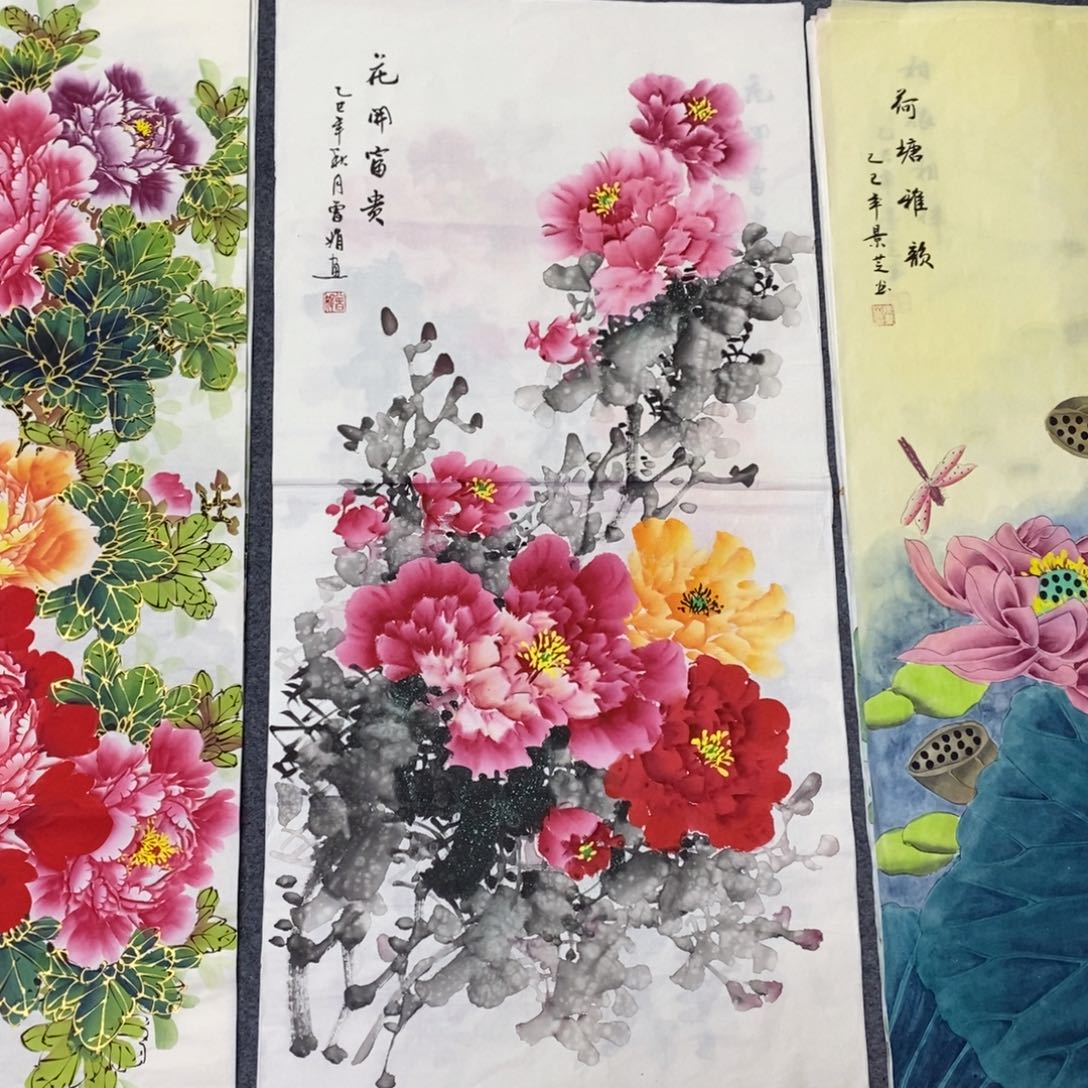 国画尺寸100✖️50三尺手绘画