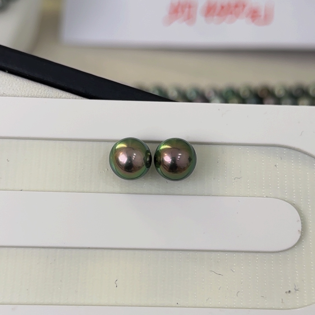 海水珍珠裸珠未镶嵌大溪地裸珠9-10mm可定制爱