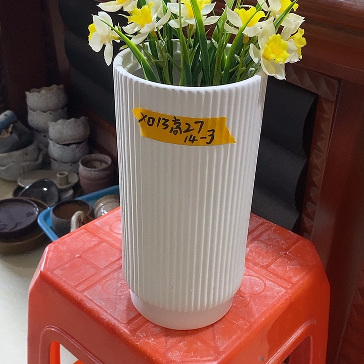 摆件陶陶盆有孔 瑕疵介意勿拍